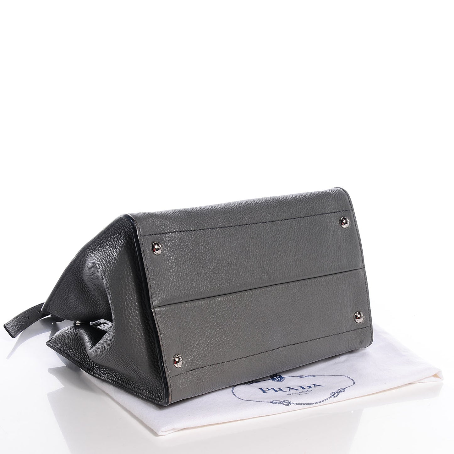 Vitello Daino Shopping Tote Marmo