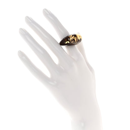 Louis Vuitton Resin Swarovski Crystal Inclusion Ring S 49/5 Brown 2 of 5