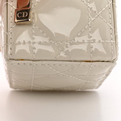 Christian Dior Patent Cannage Cube Wristlet Latte 6 of 9