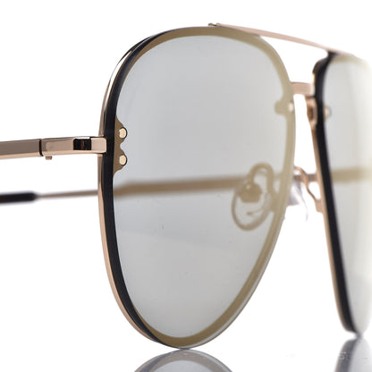 Celine Acetate Mirror Aviator Sunglasses CL41391/S Gold Grey 7 of 8
