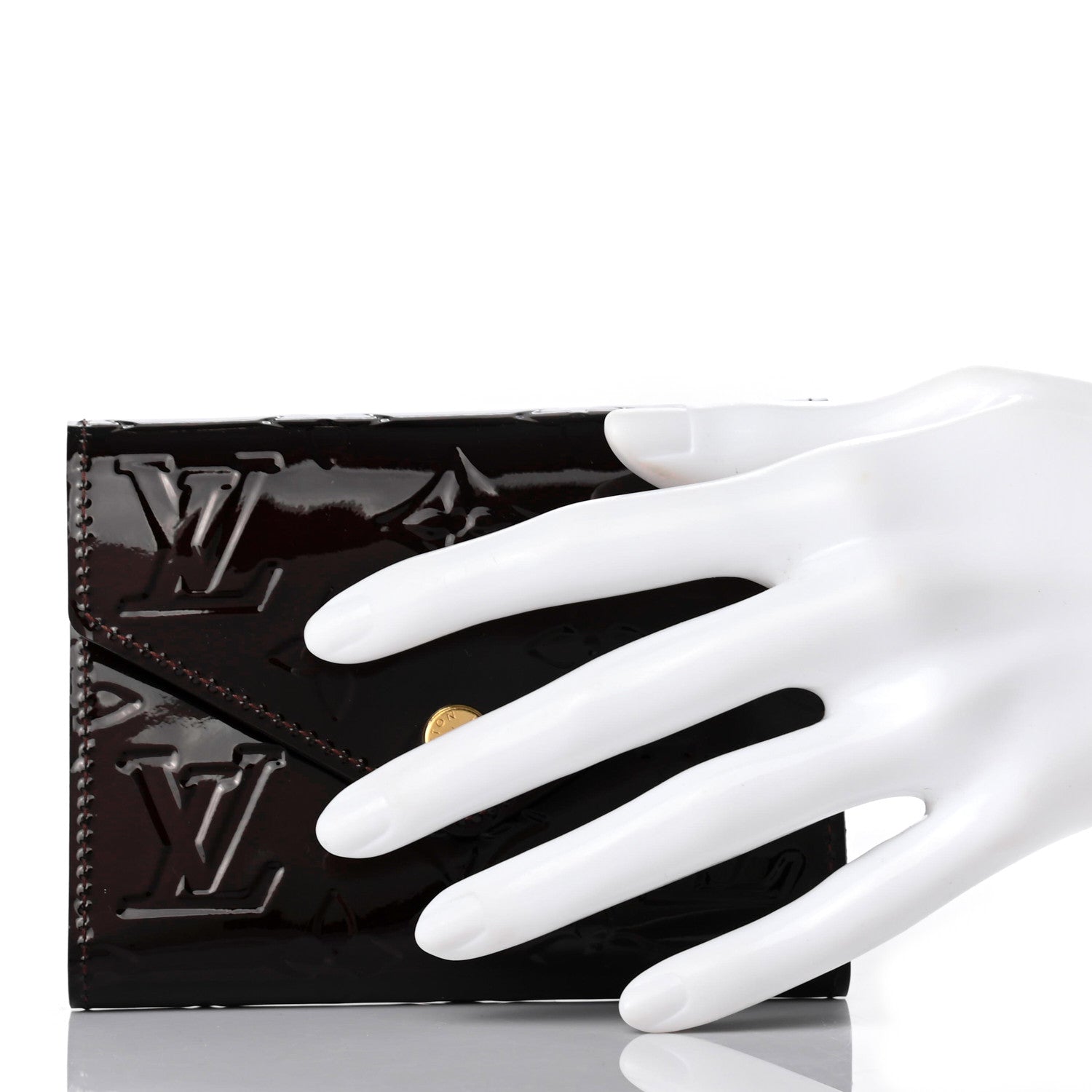 Louis Vuitton Vernis Victorine Wallet Amarante 2 of 7