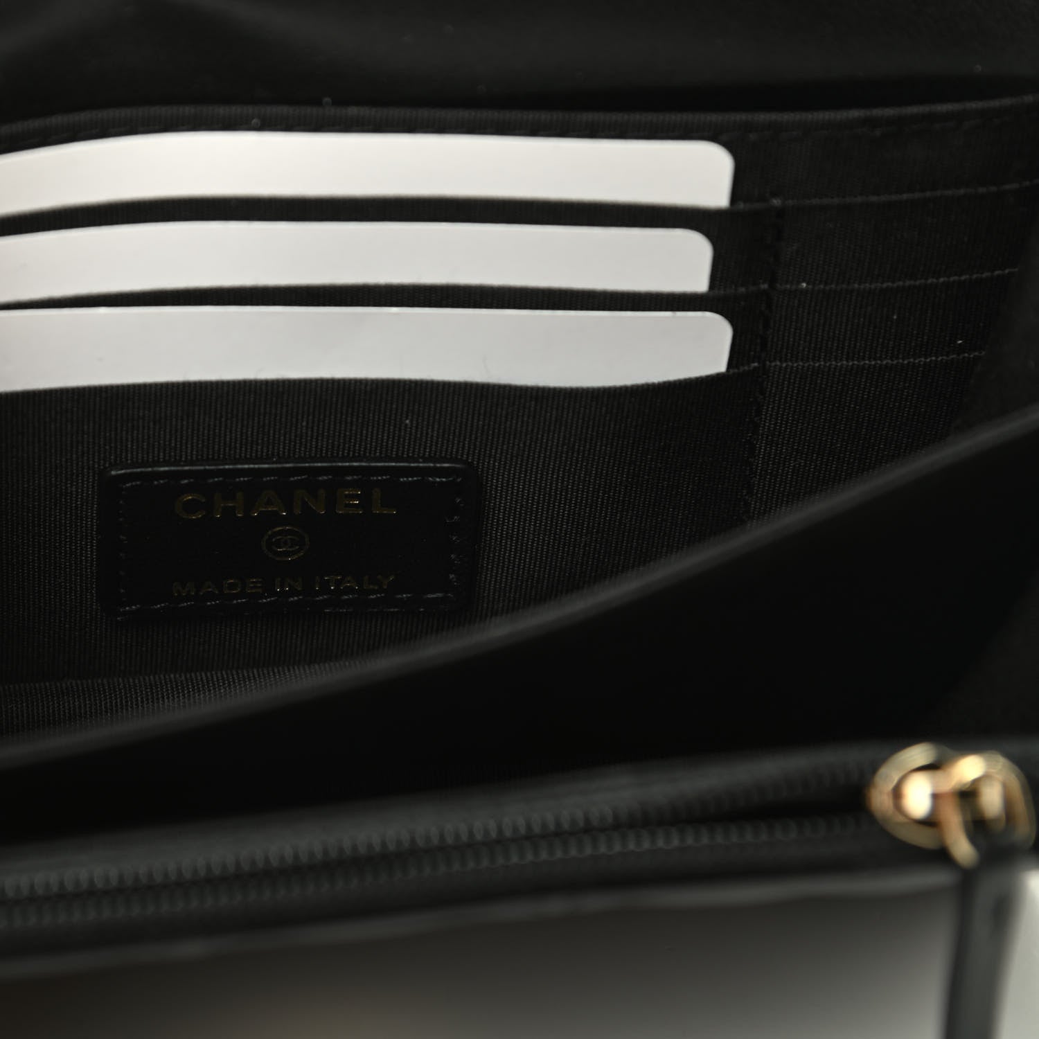 Chanel Lambskin Quilted Mini Camellia Bow Wallet On Chain WOC Black 5 of 9