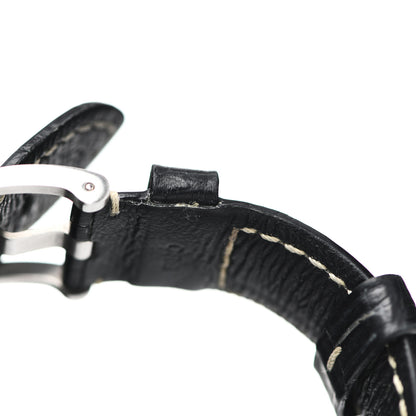 Panerai Stainless Steel Alligator 42mm Luminor 1950 3 Day Power Reserve Automatic Watch Black PAM00392 6 of 8