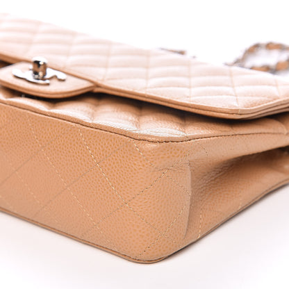 Chanel Caviar Quilted Medium Double Flap Beige 9 of 12
