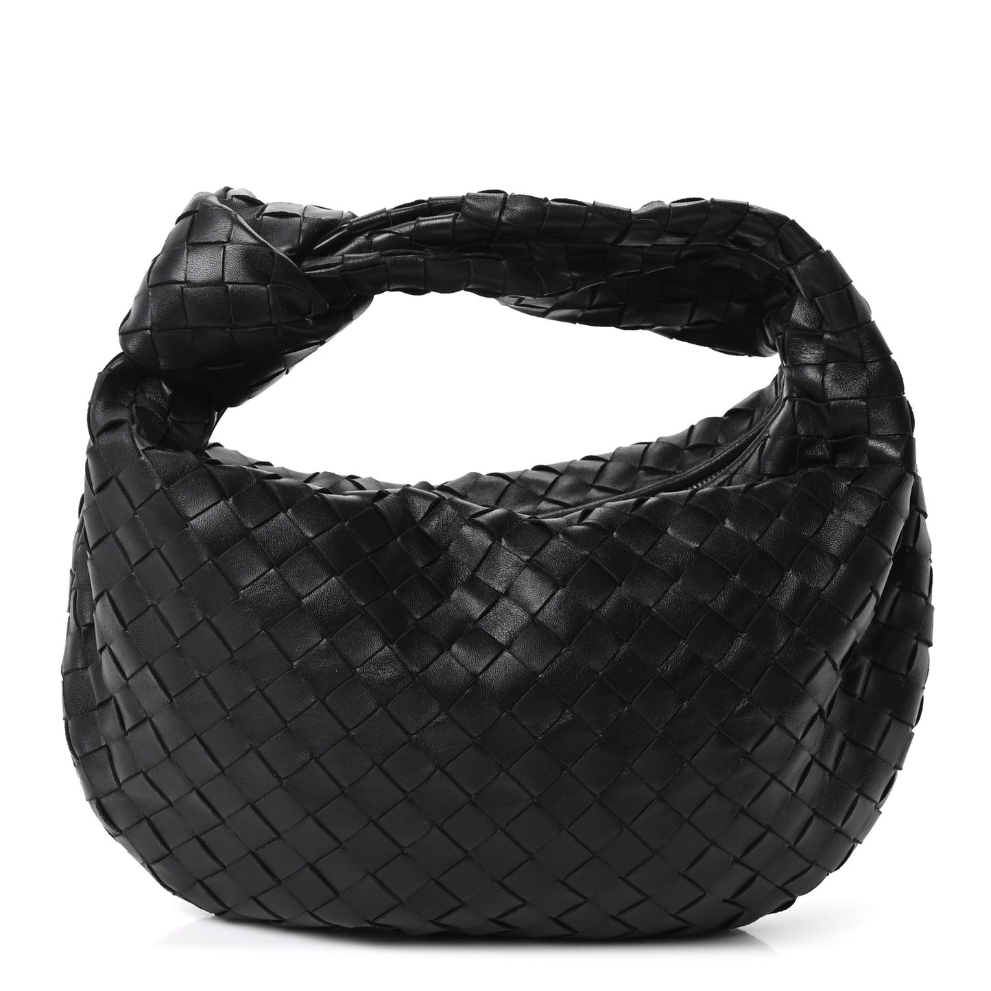 Nappa Intrecciato Teen Jodie Hobo Black
