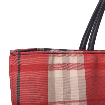 Burberry Canvas Check Tote Red 11 of 15