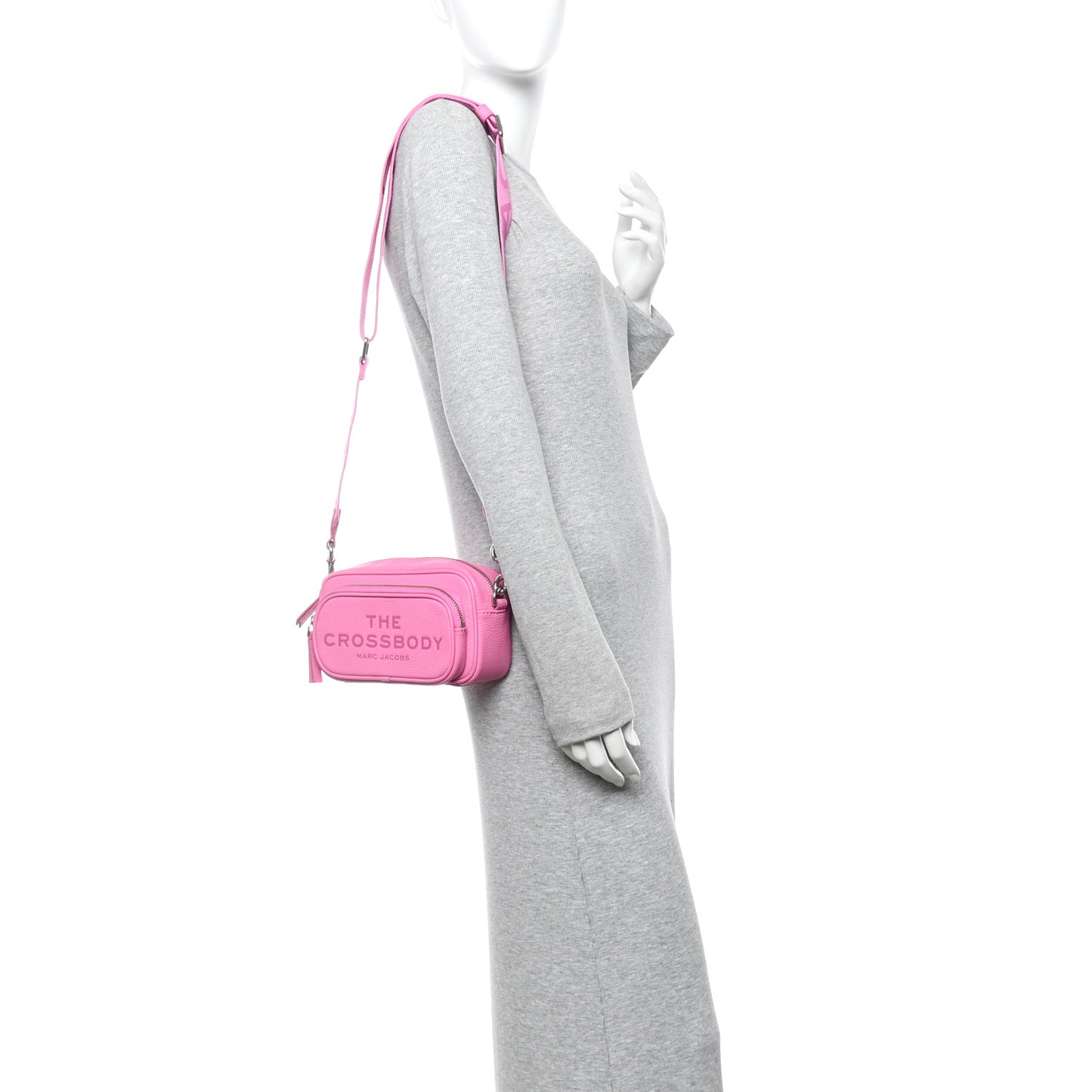 Grained Calfskin The Crossbody Bow Pink