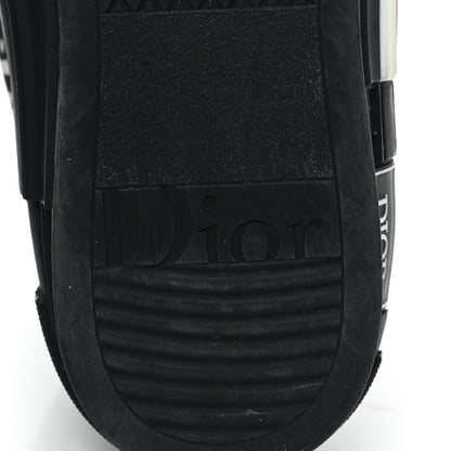 Christian Dior Technical Canvas Oblique Mens B23 High Top Sneakers 42 Black White 6 of 7