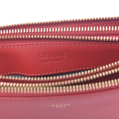 Celine Lambskin Small Trio Crossbody Bag Red 8 of 13