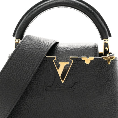 Louis Vuitton Taurillon Embellished Flower Crown Capucines Mini Black 7 of 9