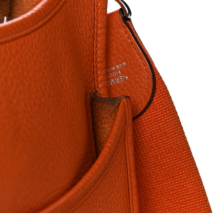 Hermes Taurillon Clemence Evelyne III GM Orange 13 of 19