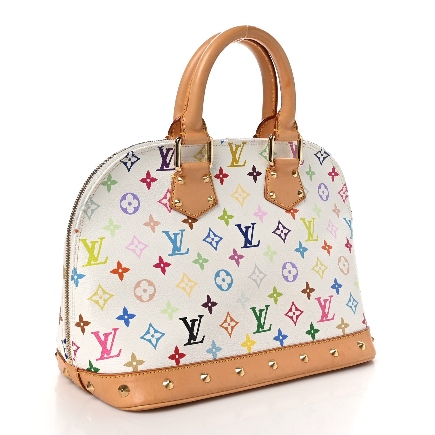 Louis Vuitton Monogram Multicolor Alma White 3 of 13