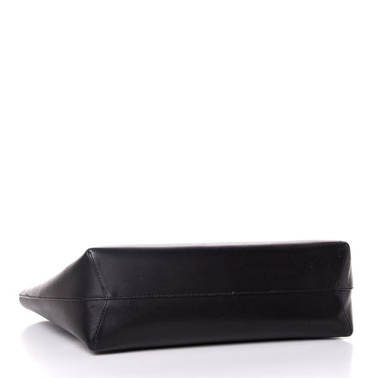 Mansur Gavriel Calfskin Small Shopping Tote Black Blue 5 of 13