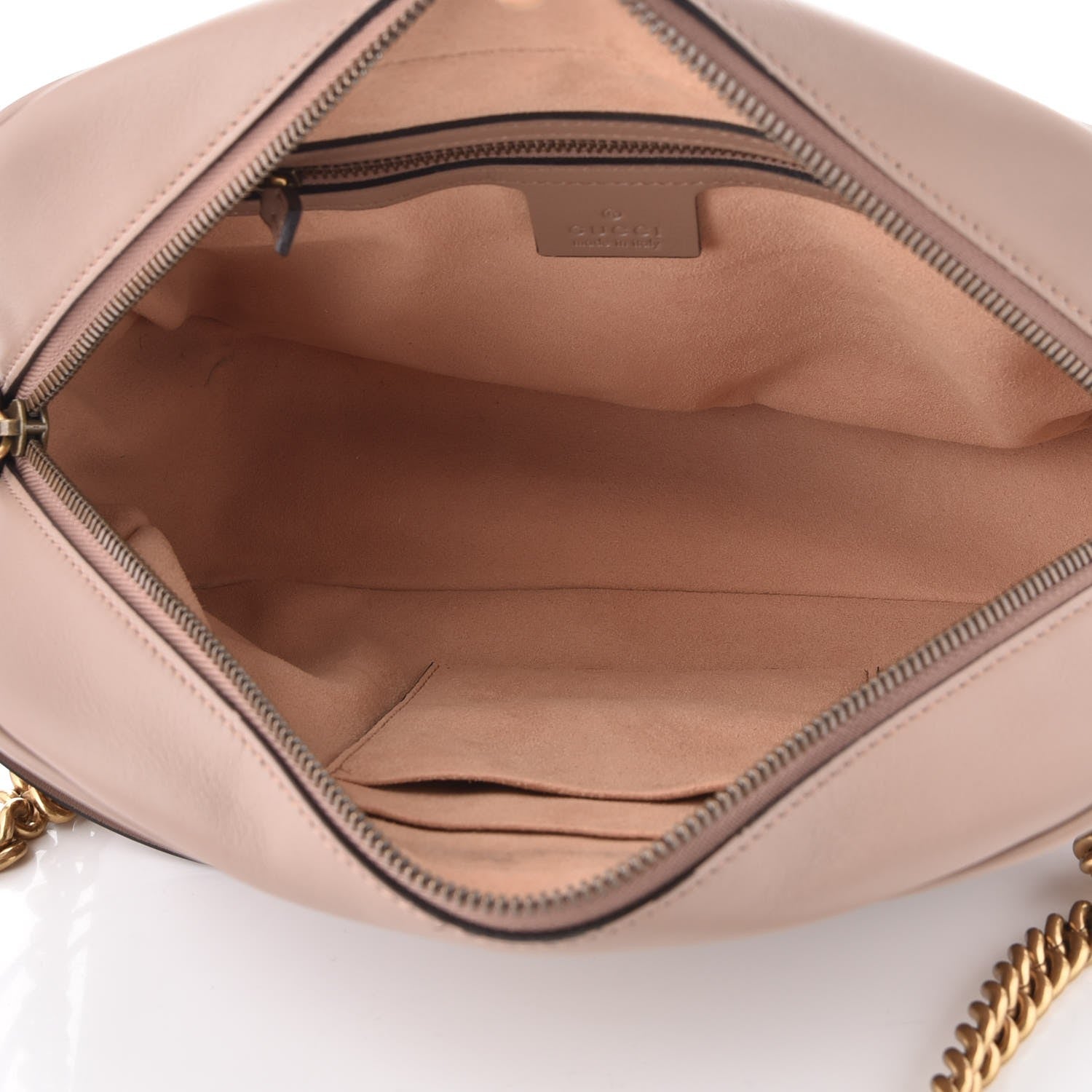 Gucci Calfskin Matelasse Medium GG Marmont Chain Shoulder Bag Porcelain Rose 3 of 8