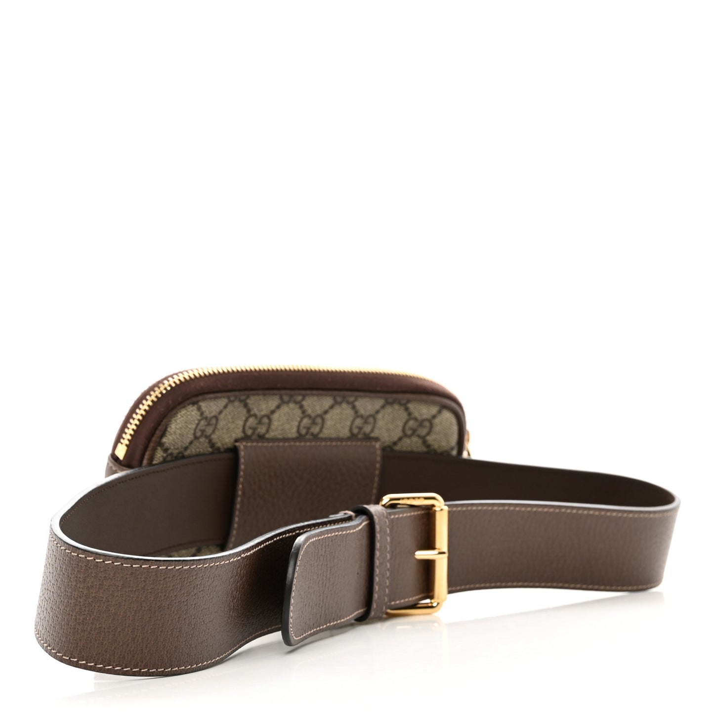 GG Supreme Monogram Ophidia Belted iPhone Case 85 34 Dark Brown