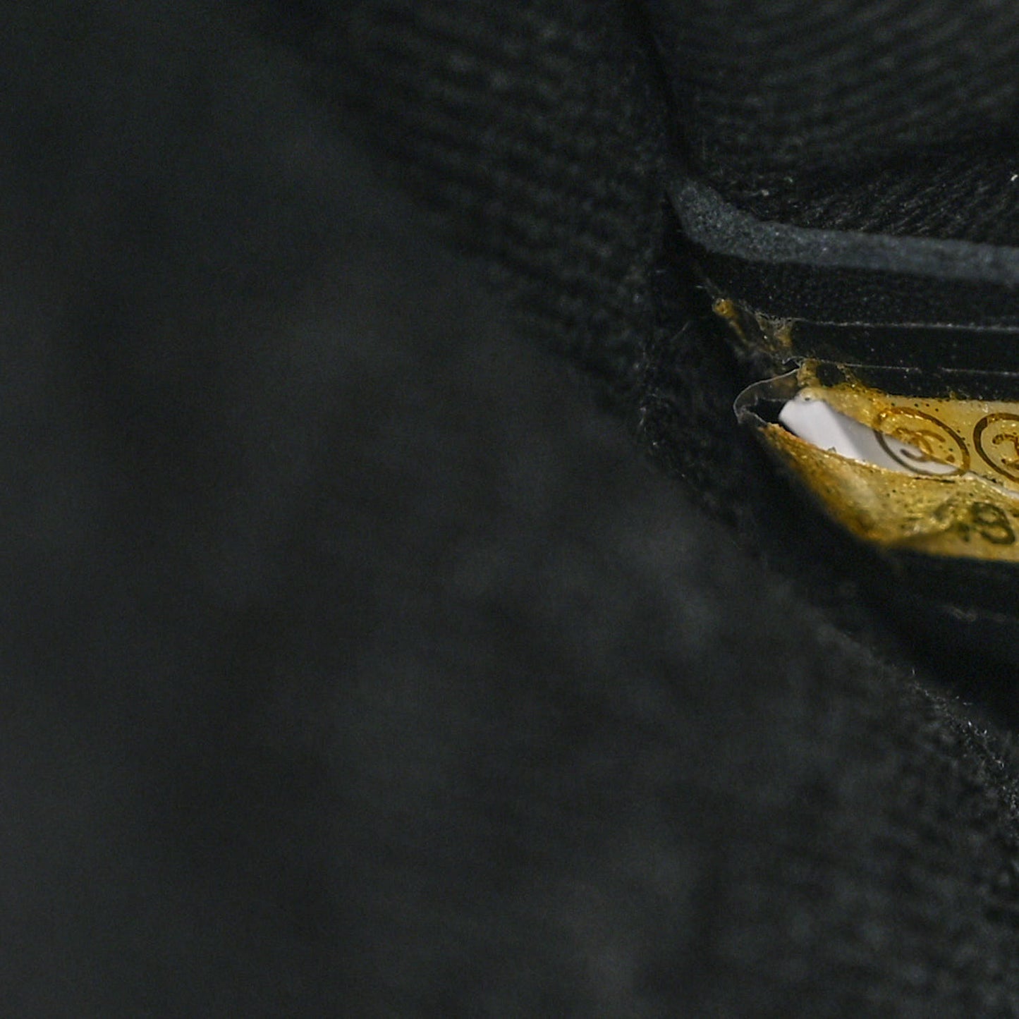 Metallic Perforated Calfskin Small Up In The Air Flap Black