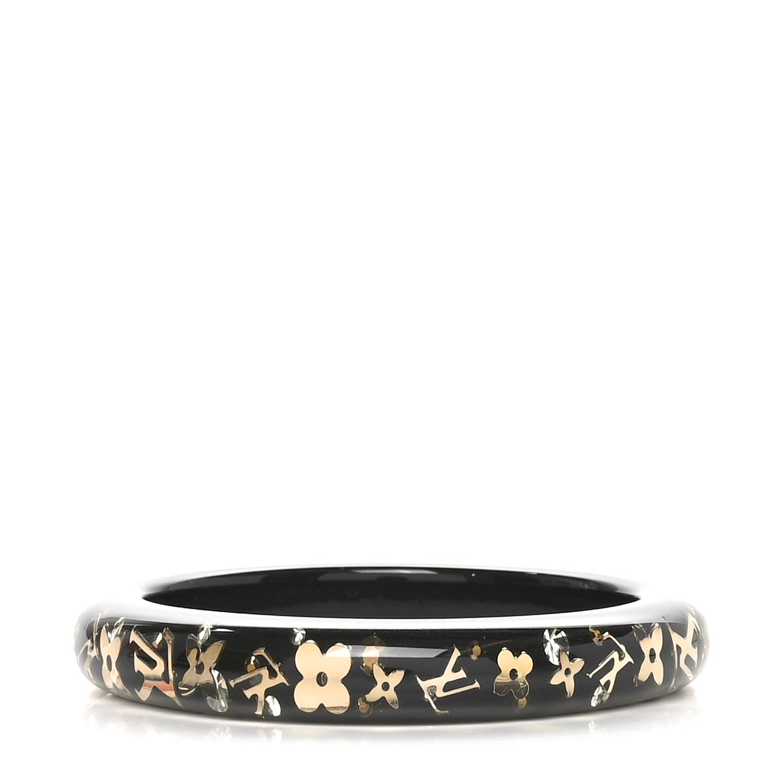 Louis Vuitton Resin Swarovski Small Inclusion Bracelet Black 1 of 4