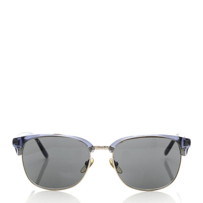 Gucci Acetate Metal Rectangle Sunglasses GG 2227/S Blue 2 of 8