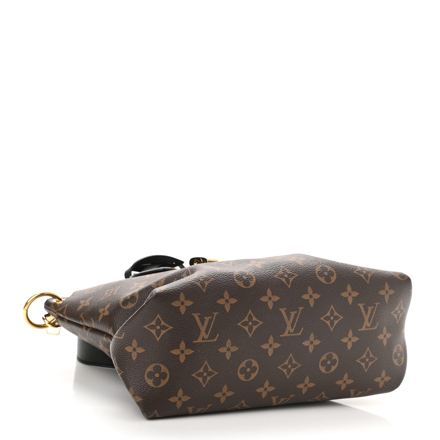 Monogram Flower Zipped Tote PM Black