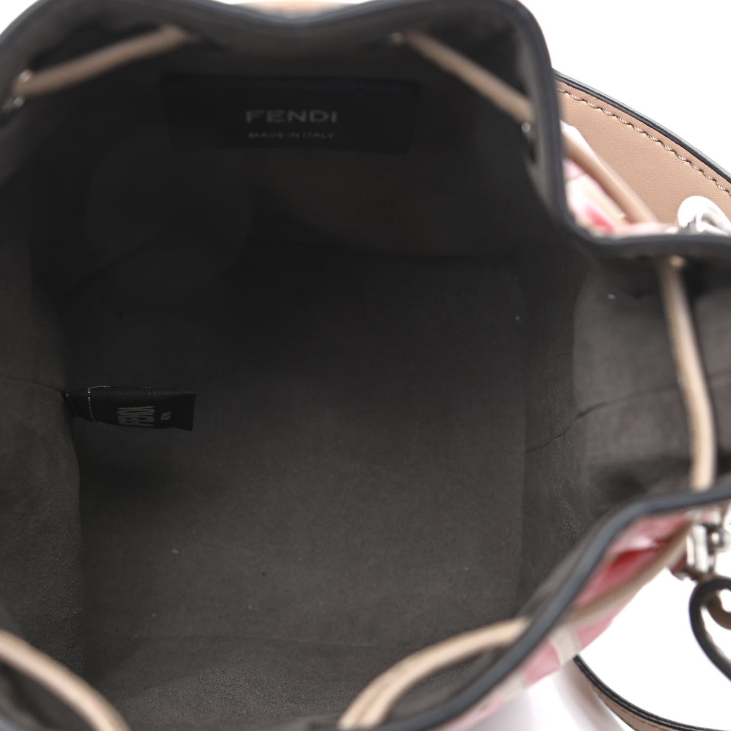 Fendi Vitello Liberty F is Fendi FF Embossed Mini Mon Tresor Bucket Bag Amido Fiamma 4 of 4