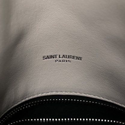 Saint Laurent Lambskin Quilted Small Loulou Puffer Monogram Chain Satchel Blanc Vintage 6 of 15