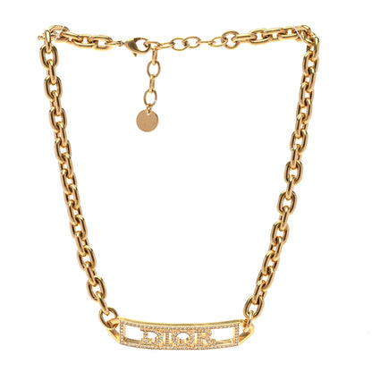Christian Dior Metal Crystal Dio(r)evolution Choker Necklace Gold 2 of 6