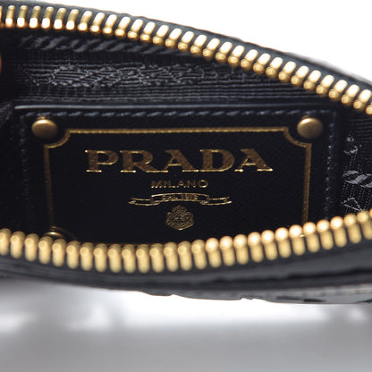 Prada Tessuto Nylon Logo Small Crossbody Bag Black 6 of 10