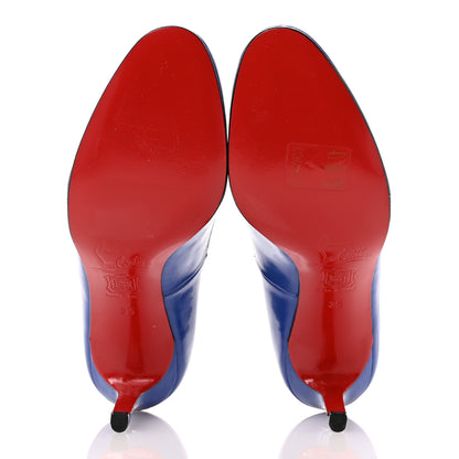 Christian Louboutin Shiny Nappa Simple 85 Pumps 35 Blue 6 of 10