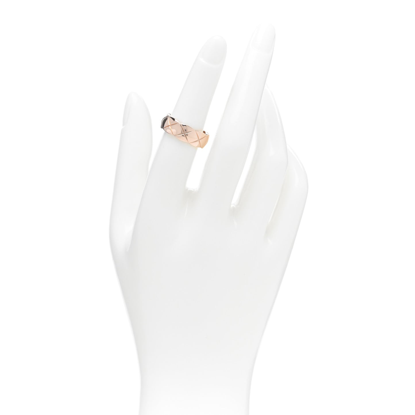 18K Beige Gold Small Coco Crush Ring 52 6