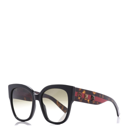 Gucci Square Frame Web Sunglasses GG0059S Black 1 of 8