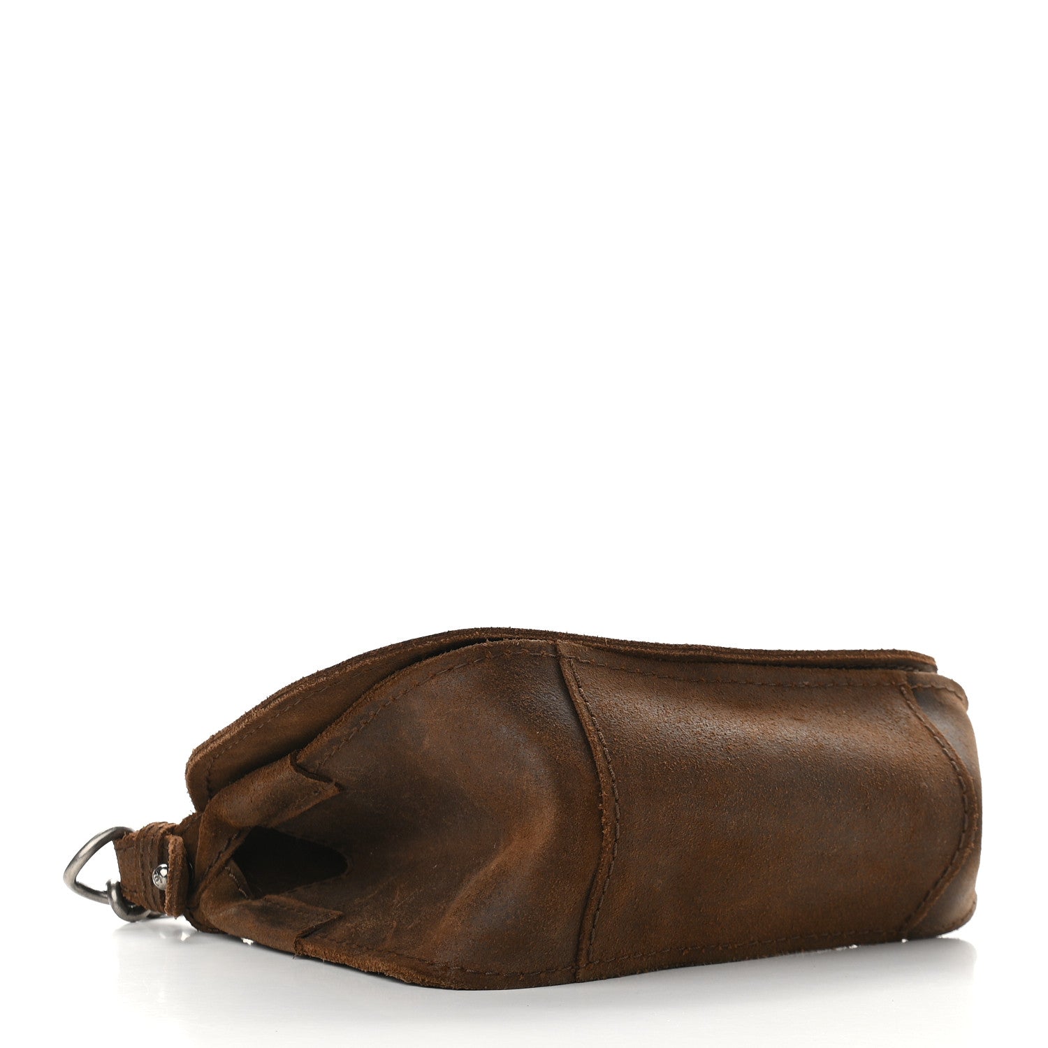 Chanel Nubuck Stitched Small Highlander Messenger Brown 4 of 11