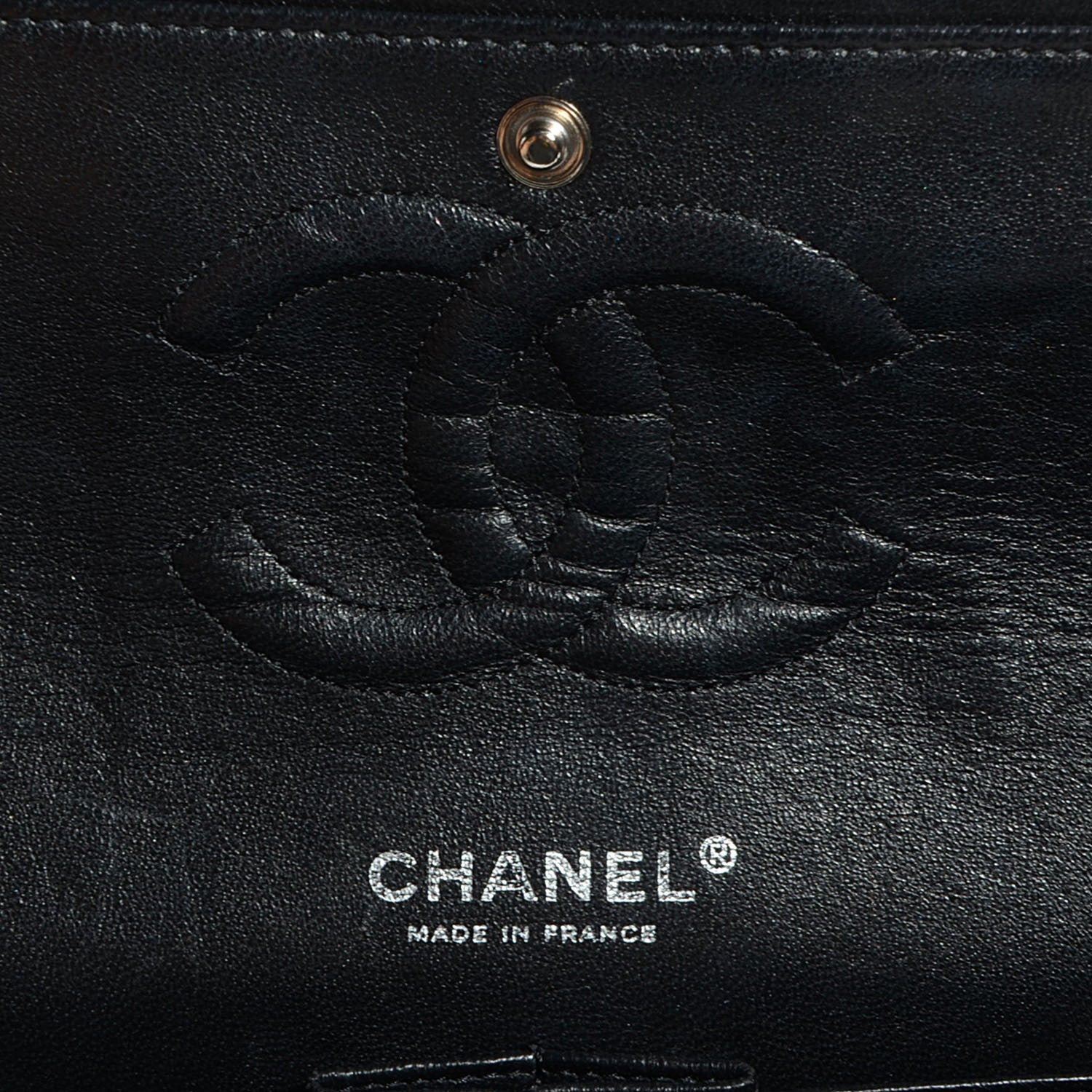 Chanel Washed Lambskin Quilted Hybrid Jumbo Double Flap Black 6 of 8