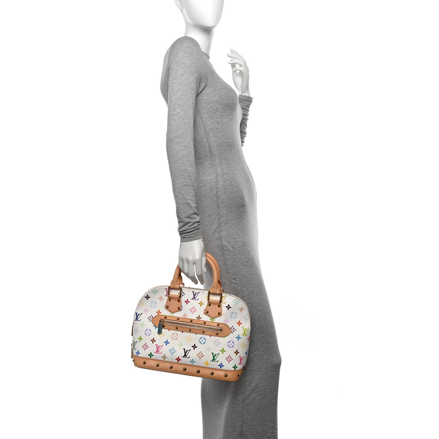 Louis Vuitton Monogram Multicolor Alma White 2 of 11