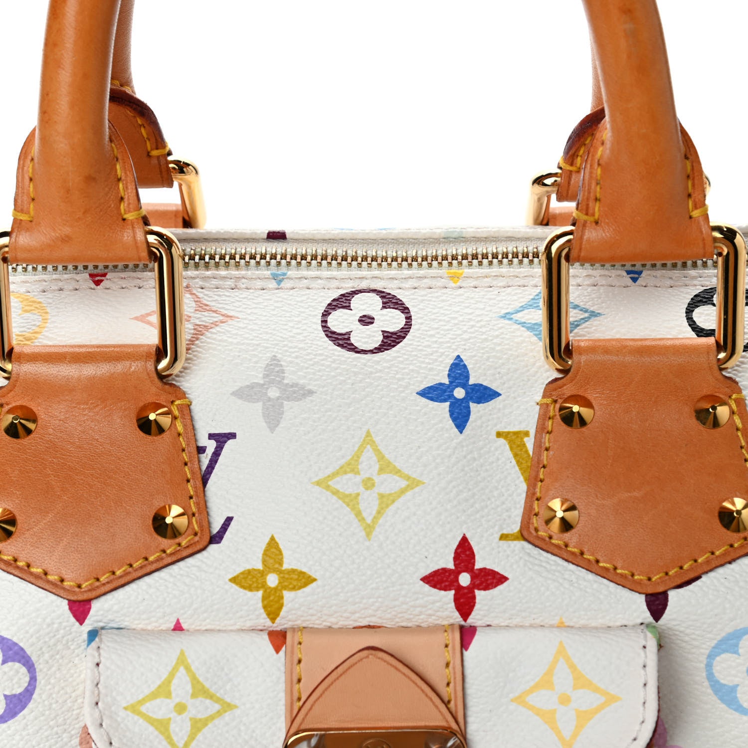 Louis Vuitton Monogram Multicolor Speedy 30 White 7 of 23