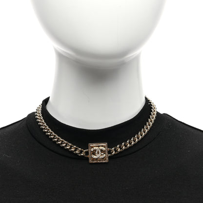 Chanel Metal Crystal CC Choker Gold 2 of 5