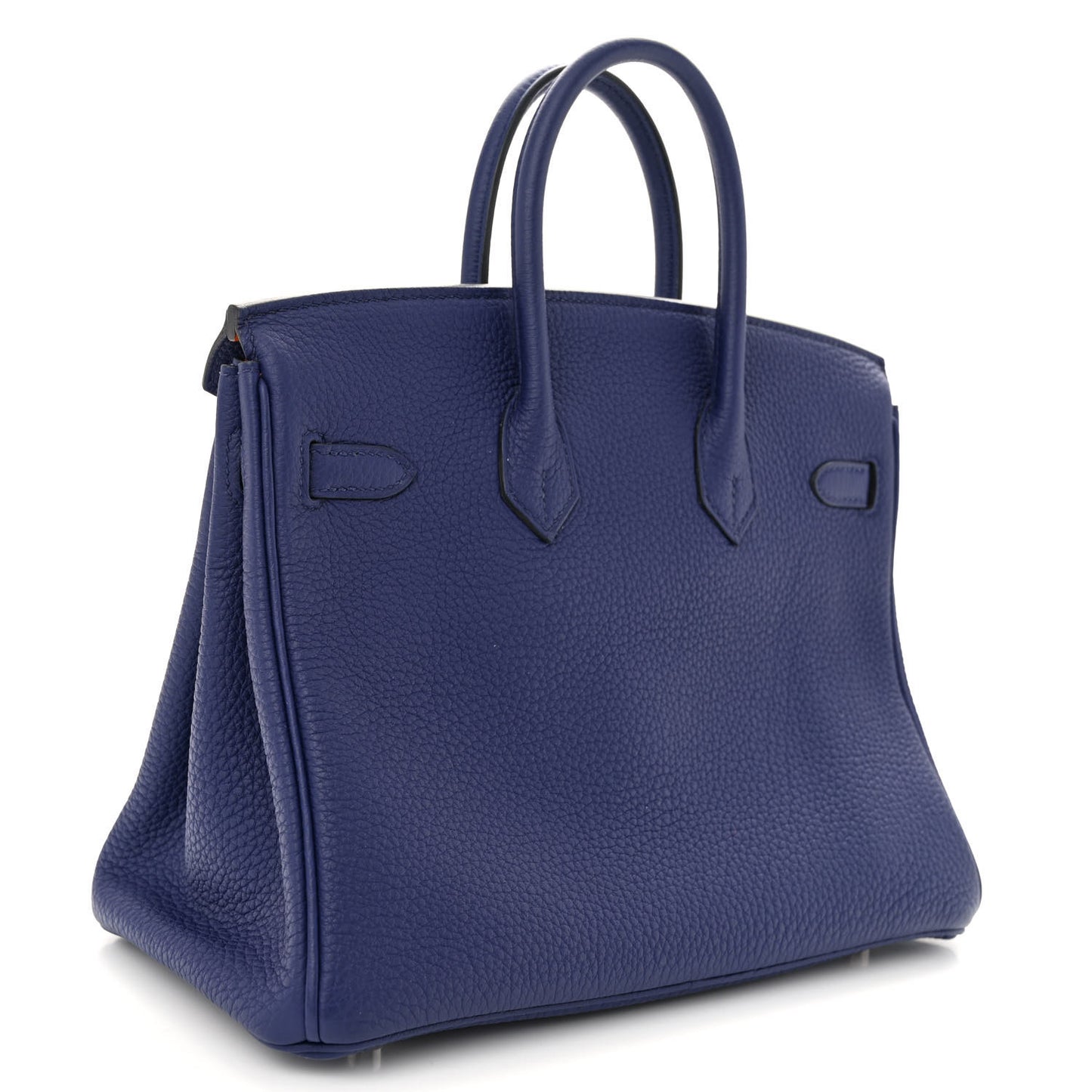 Togo Verso Birkin 25 Bleu Encre Orange