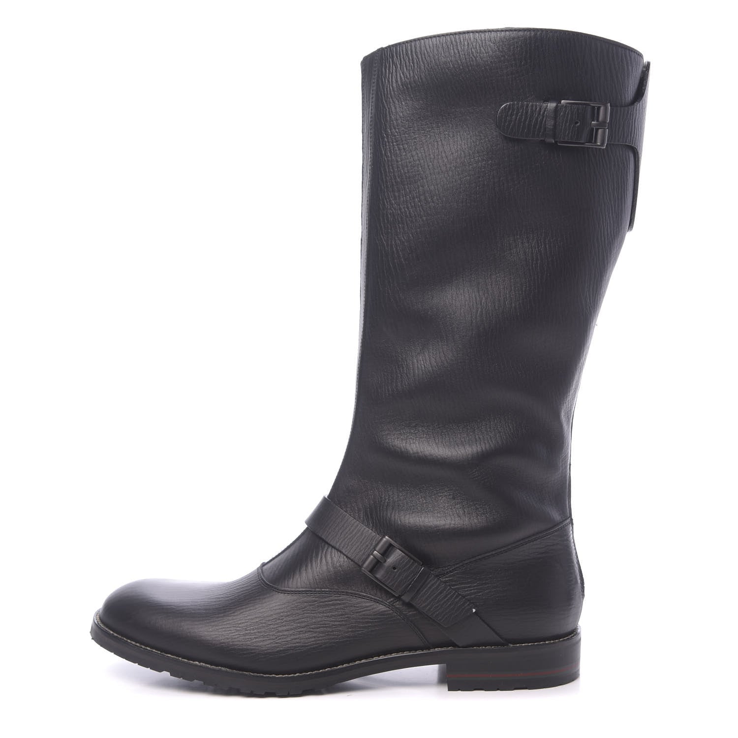 Gucci Calfskin Shearling Boots 11 Black 1 of 9
