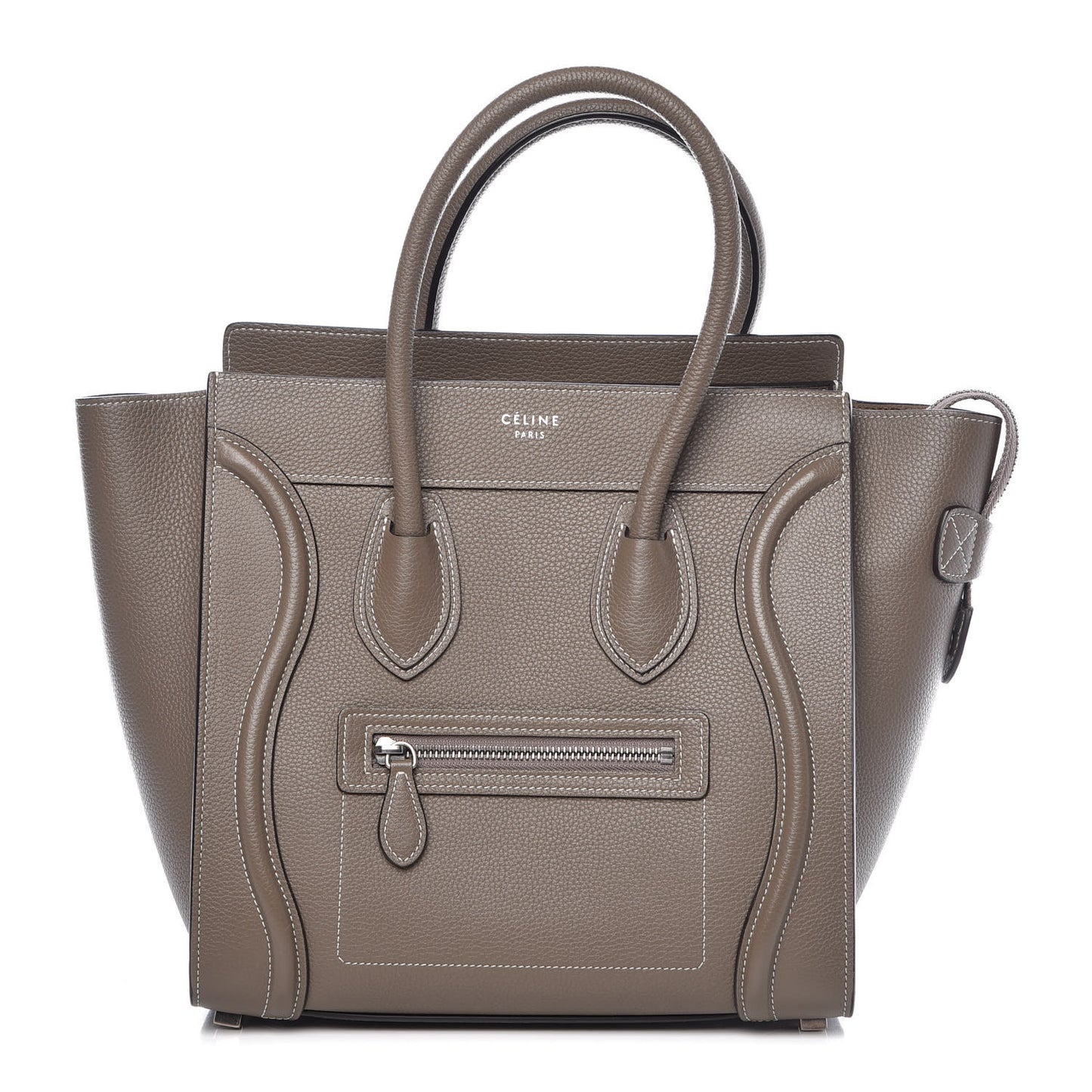 Drummed Calfskin Micro Luggage Souris