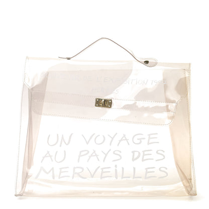 Hermes Vinyl Souvenir De L'Exposition Kelly Transparent 1 of 6