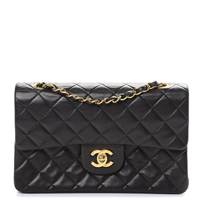Chanel Lambskin Quilted Small Double Flap Black 1 of 20