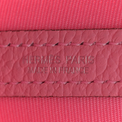 Hermes Toile Officier Vache Country Garden Party 30 TPM Pink 6 of 11