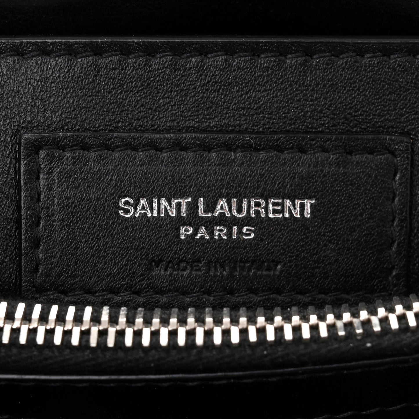 Calfskin Y Quilted Monogram Small Loulou Chain Satchel Black