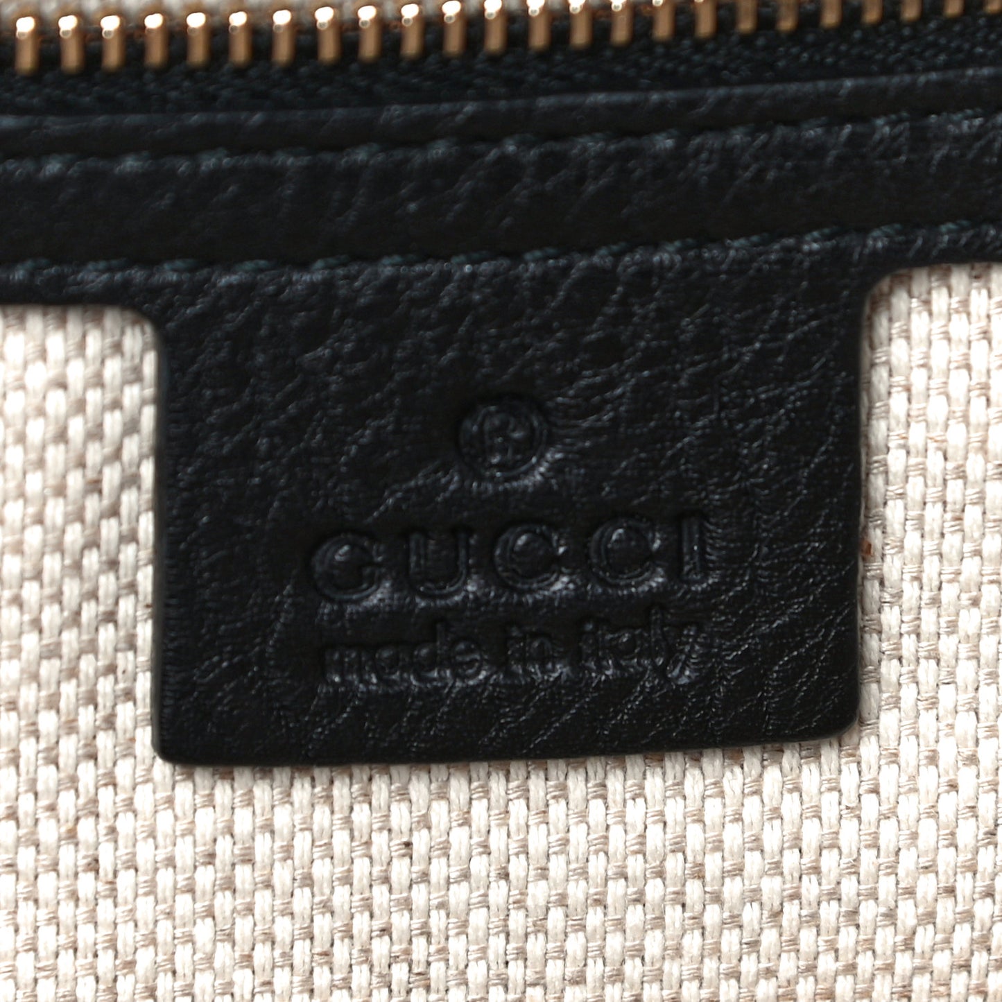 Pebbled Calfskin Medium Soho Clutch Black