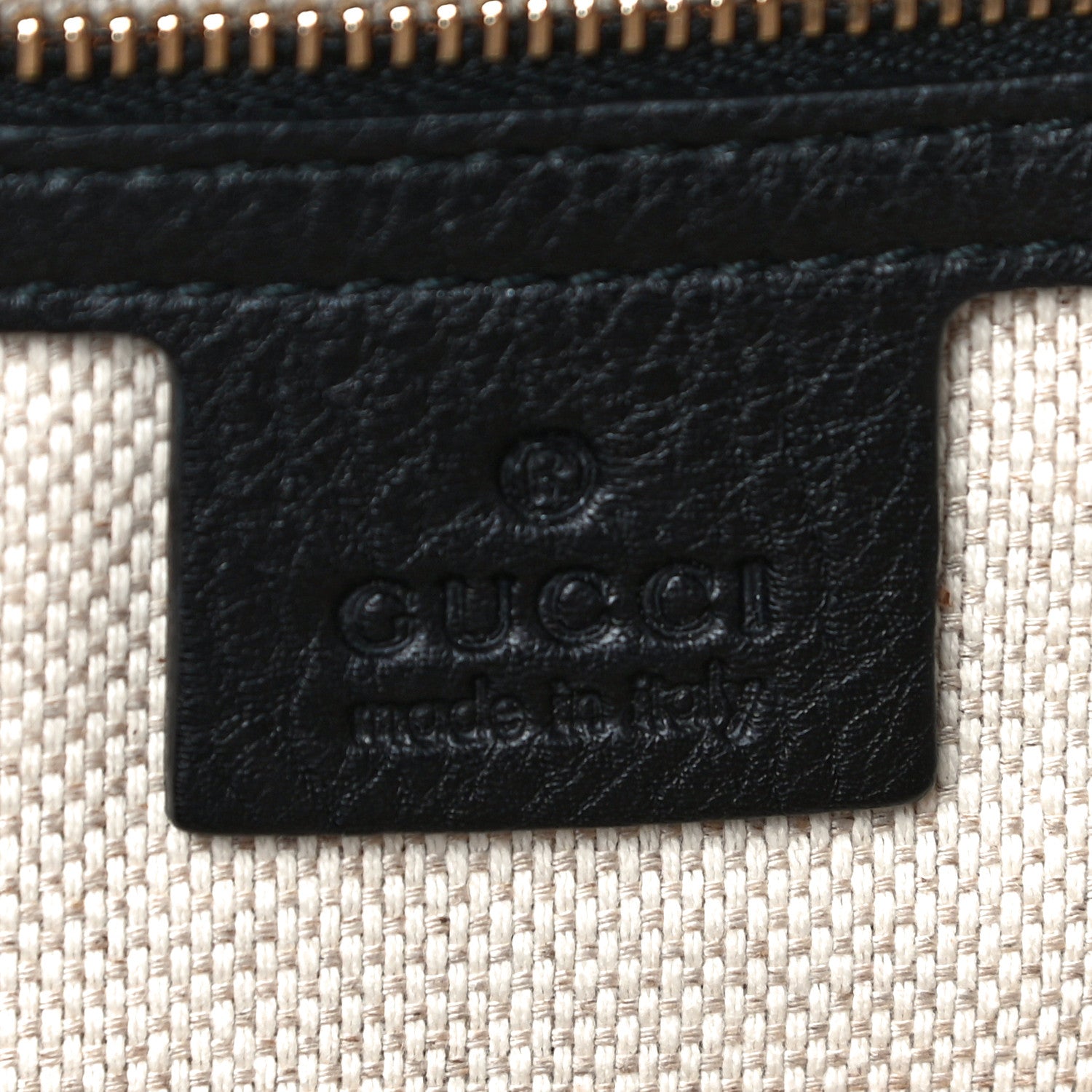 Gucci Pebbled Calfskin Medium Soho Clutch Black 6 of 19