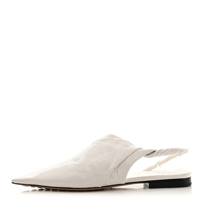 Bottega Veneta Nappa BV Point Ballet Flats 36 White 1 of 8