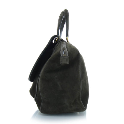 Gucci Suede Medium 1973 Top Handle Satchel Olive 5 of 13