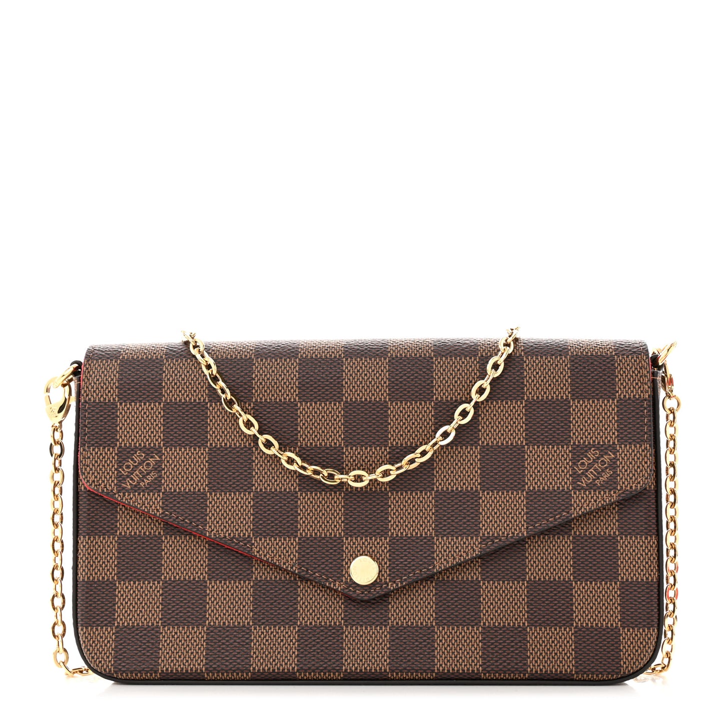 Damier Ebene Pochette Felicie Chain Wallet