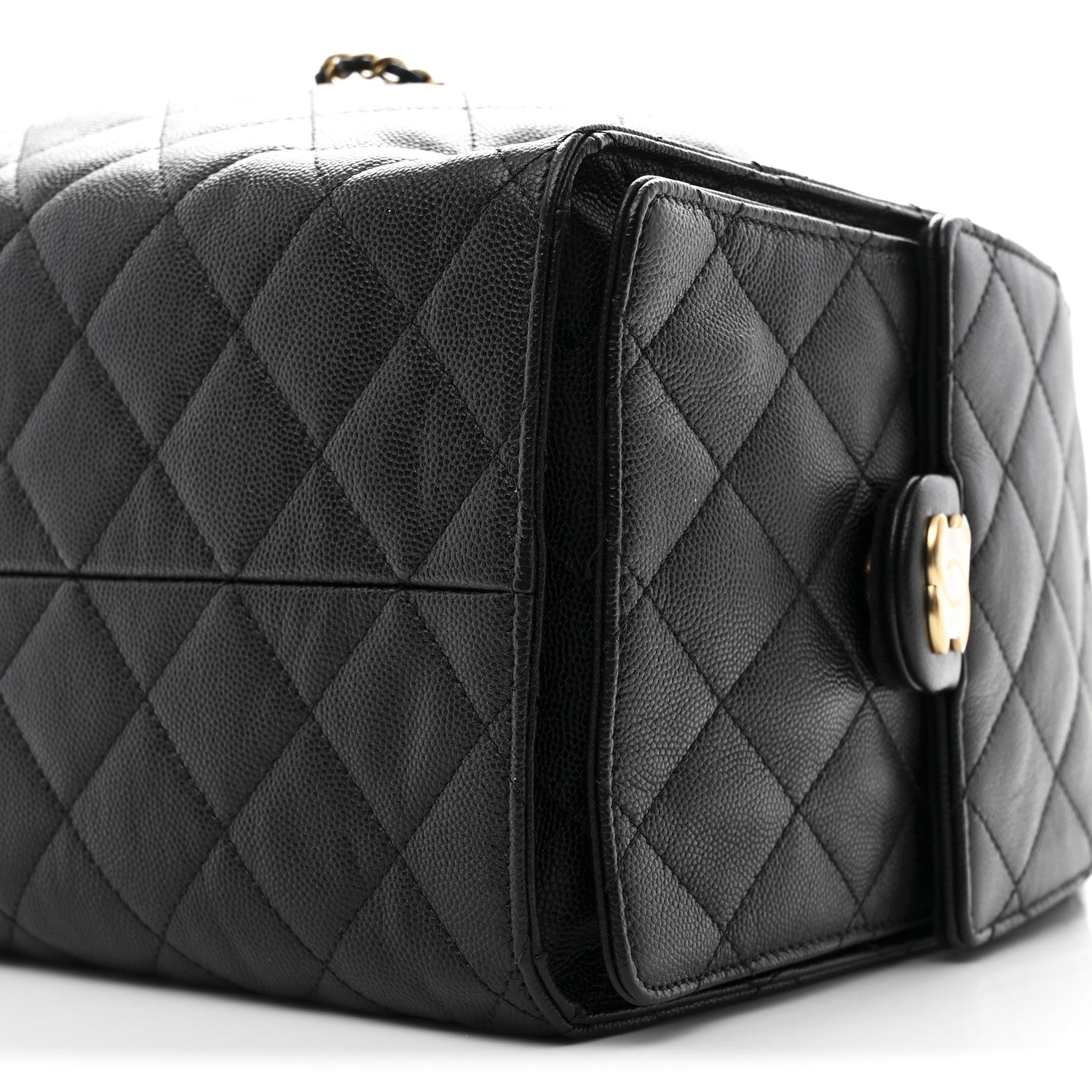 Chanel Caviar Quilted Medium Chanel 25 Handbag Black 12 of 14