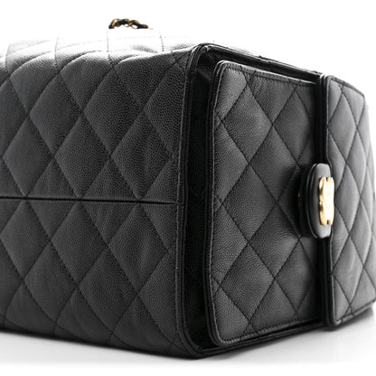 Chanel Caviar Quilted Medium Chanel 25 Handbag Black 12 of 14