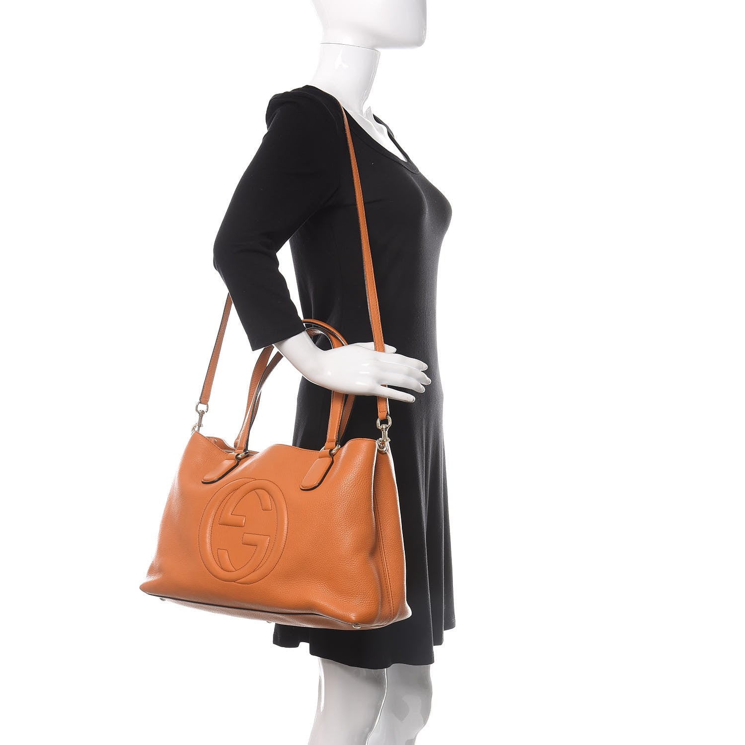 Gucci Cellarius Calfskin Medium Soho Working Tote Curcuma 2 of 15